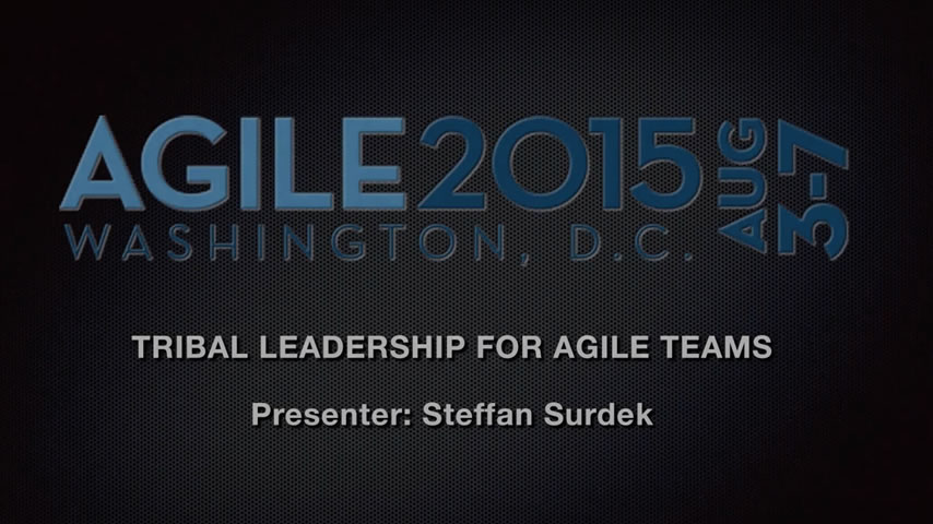 Agile 2015 - Tribal Leadership Agile Teams